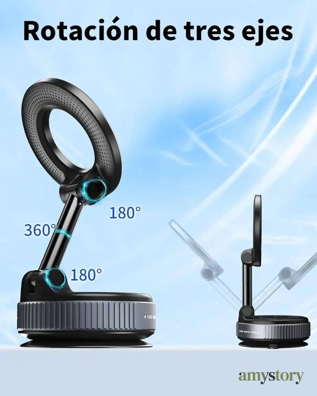 SOPORTE MAGNETICO PARA CELULARES 360°