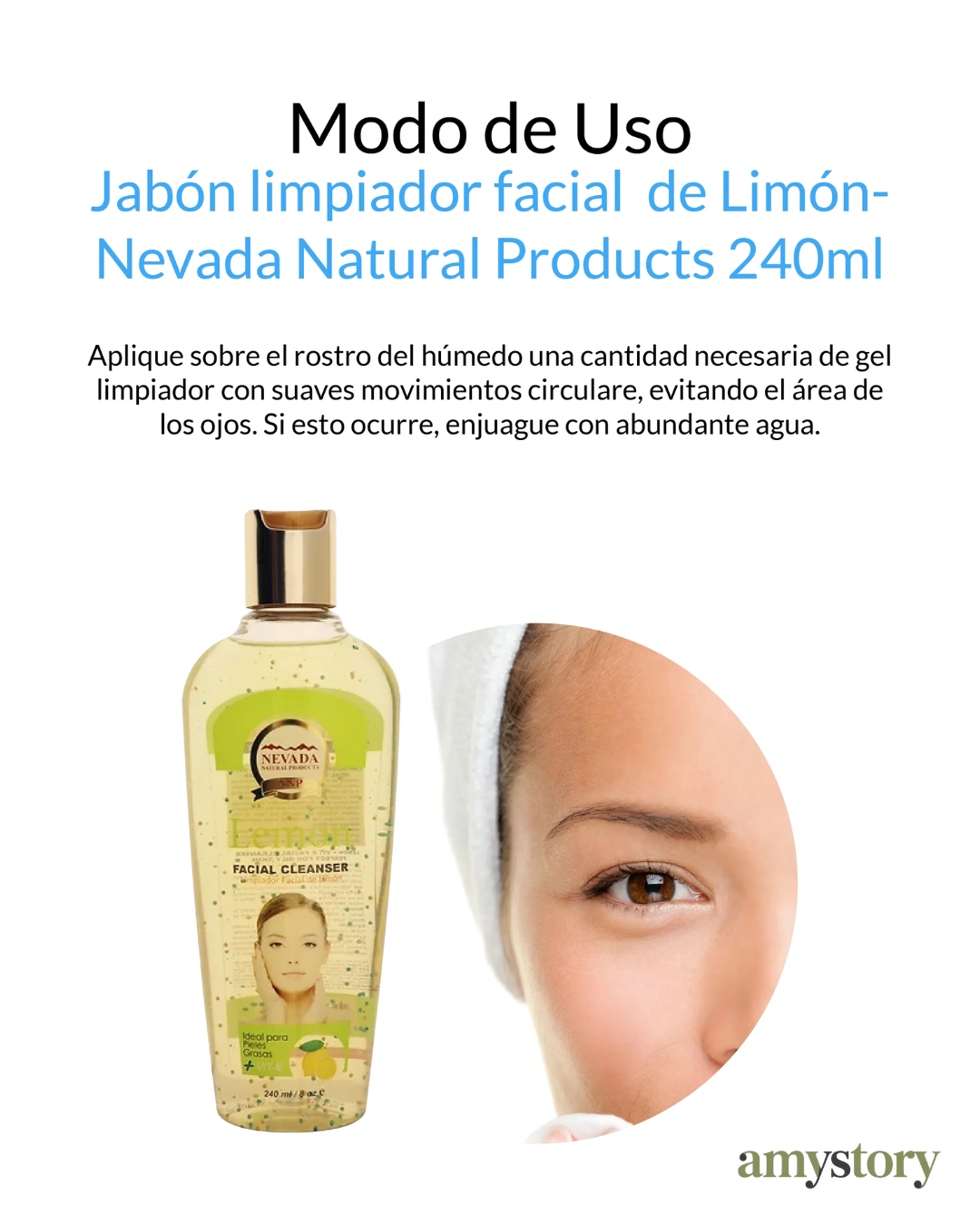 Jabón limpiador Facial de Limón - Nevada